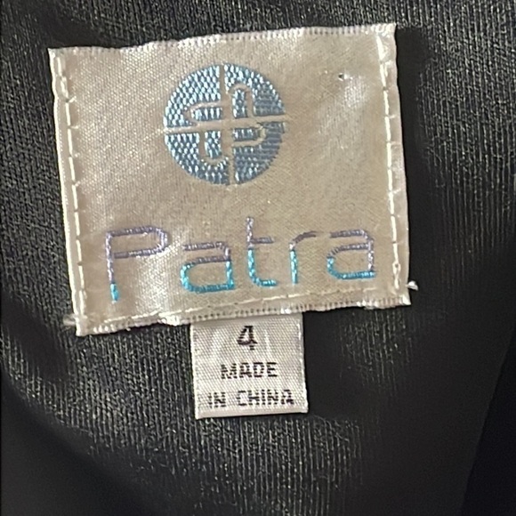 NWT Patra Black Sheath Party Cocktail Mini Dress Geometric Sequin Beaded Sz 4 - Picture 8 of 13